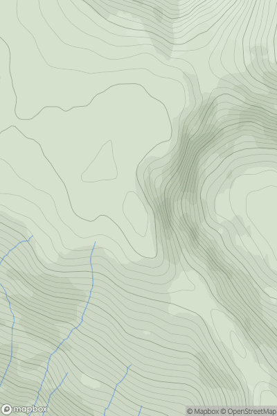 Thumbnail image for Creachan Mor [Loch Fyne to Bute and the Firth of Clyde] [NS119880] showing contour plot for surrounding peak